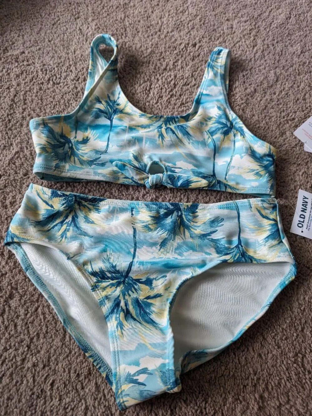 ON tropical girls 2 pc tankini swimsuit (L 10/12)